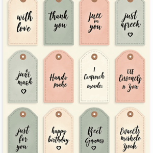 Labels & Tags - Stickers Sheet v1